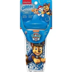 Playtex Paw Patrol|Straw, Sippy & Training Cups*- Sispsters, Stage 3 Paw Patrol Glitter Spout Cup, Spill-Proof, Leak-Proof, Break-Proof, 9 Ounce