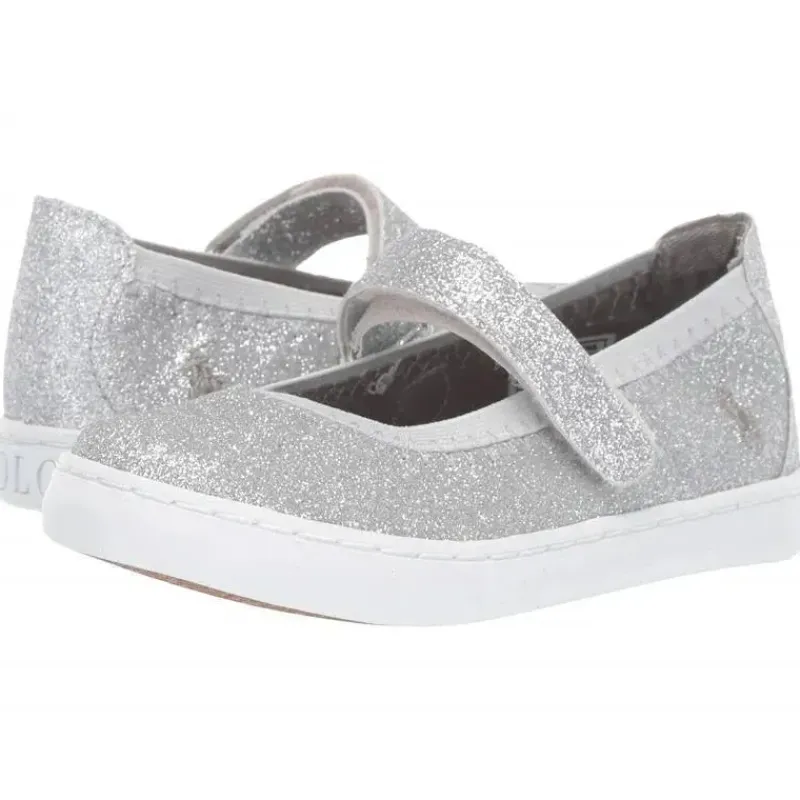 Ralph Lauren Baby Shoes*Polo - Leyah Mary Jane Shoes, Silver Glitter