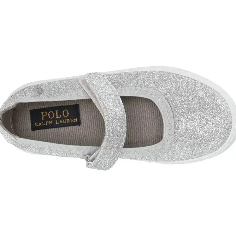 Ralph Lauren Baby Shoes*Polo - Leyah Mary Jane Shoes, Silver Glitter