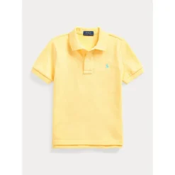 Ralph Lauren Baby Tops*Polo - Toddler Boys Mesh Polo Shirt, Yellow