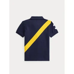 Ralph Lauren Baby Tops*Polo Baby - Big Pony Cotton Mesh Polo Shirt, Newport Navy Multi