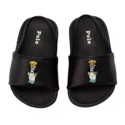 Ralph Lauren Baby Shoes*Polo Baby - Beach Cayson Bear Black Smooth