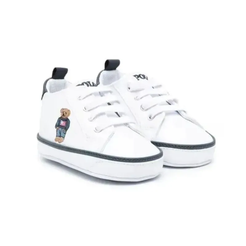 Ralph Lauren Baby Shoes*Polo Baby - Boy Polo Bear Lace-Up Sneakers