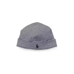 Ralph Lauren Baby Hats*Polo Baby - Cotton Interlock Ribbed Beanie, French Navy Multi