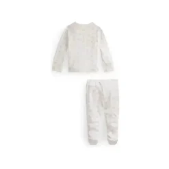 Ralph Lauren Baby One-Pieces|Organic*Polo Baby - Girl Long-Sleeve Organic Cotton Interlock Knit Pant Set, Pink