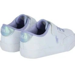 Ralph Lauren Baby Shoes*Polo Baby - Girl White Logo Trainers