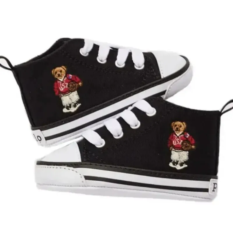 Ralph Lauren Baby Shoes*Polo Baby - Hamptyn HI Basketball Bear Sneakers