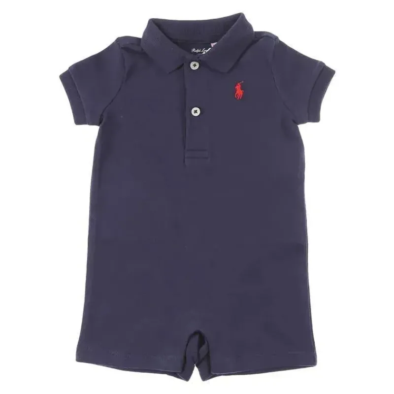 Ralph Lauren Baby One-Pieces*Polo Baby - Interlock Polo Shortal, French Navy