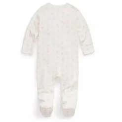 Ralph Lauren Baby One-Pieces|Organic*Polo Baby - Long-Sleeve Organic Cotton Interlock Knit Coverall, Pink