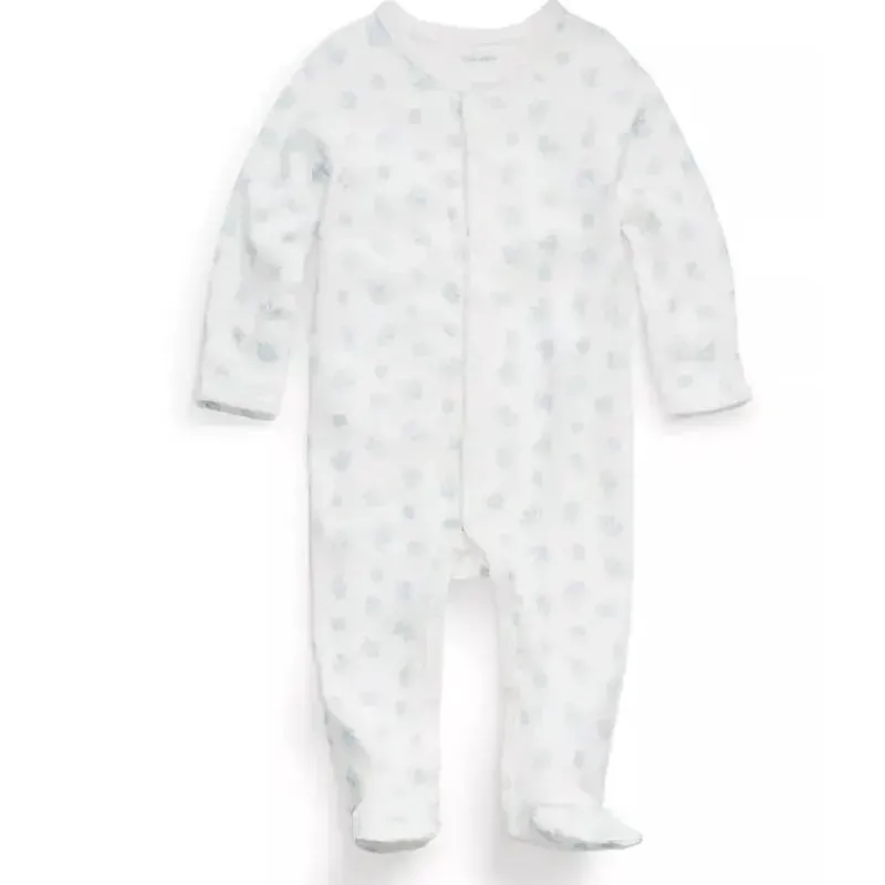 Ralph Lauren Baby Sleepwear*Polo Baby - Long-Sleeve Organic Cotton Interlock Knit Coverall, Blue