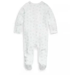 Ralph Lauren Baby Sleepwear*Polo Baby - Long-Sleeve Organic Cotton Interlock Knit Coverall, Blue