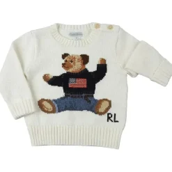 Ralph Lauren Baby Coats, Sweaters & Jackets*Polo Baby - Long-Sleeve Flag Bear Sweater, Nevis