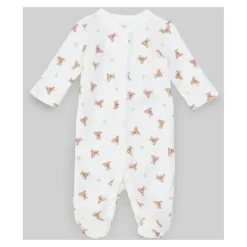Ralph Lauren Baby One-Pieces*Polo Baby - Polo Bear Cotton Coverall, White