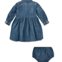 Ralph Lauren Dresses|Baby Dresses & Skirts*Polo Baby - Shirred Denim Shirtdress, Indigo