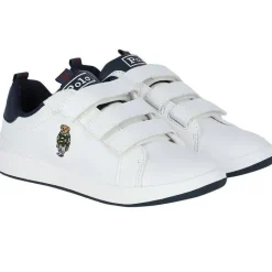 Ralph Lauren Baby Shoes*Polo Baby - Shoes Heritage Court Bear Ez, White