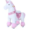 PonyCycle Ride-On Toys*Pink Unicorn 4-10 Years Old, Kids Unicorn Ride on Toy, Ride on Unicorn Toy Plush, Pink Pony
