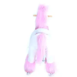 PonyCycle Ride-On Toys*Pink Unicorn 4-10 Years Old, Kids Unicorn Ride on Toy, Ride on Unicorn Toy Plush, Pink Pony