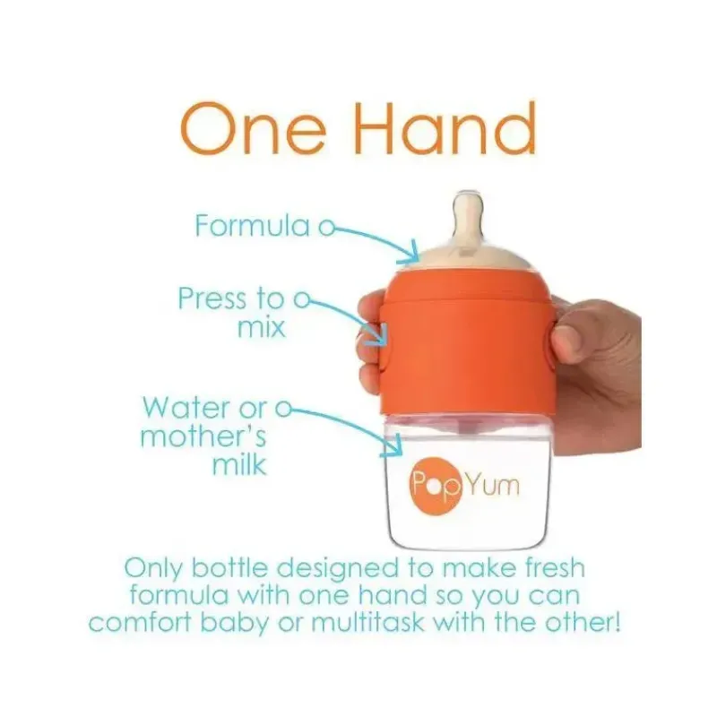 PopYum Cool Baby Products|Gifts Up To $25*- Anti-Colic Formula Making Baby Bottle, 2Pk, 5 Oz