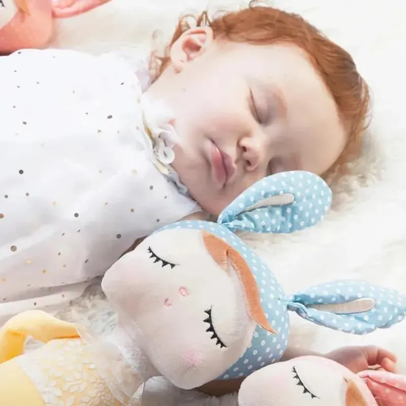 Primo Passi Plush & Stuffed Animals|Toys For 2 Year Old*- 13' Metoo Angela Plush Doll Sleeping Baby Girl, Grey