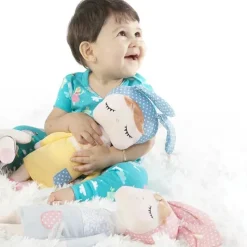 Primo Passi Plush & Stuffed Animals|Toys For 2 Year Old*- 13' Metoo Angela Plush Doll Sleeping Baby Girl, Yellow