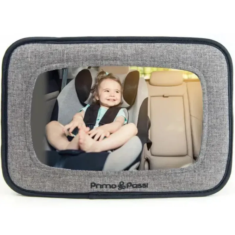Primo Passi Mirrors & Safety*- Baby Car Mirror for Infant Rear Facing, Black Melange