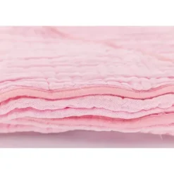 Primo Passi Baby Bath Towels*- Baby Hooded Muslin Towel, Light Pink