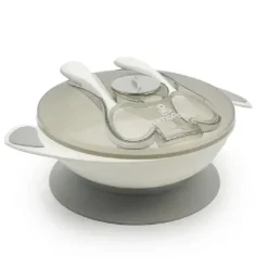 Primo Passi Suction Plates & Bowls|Dishes, Utensils & Food Containers*- Baby Suction Bowl Feeding Set, Grey