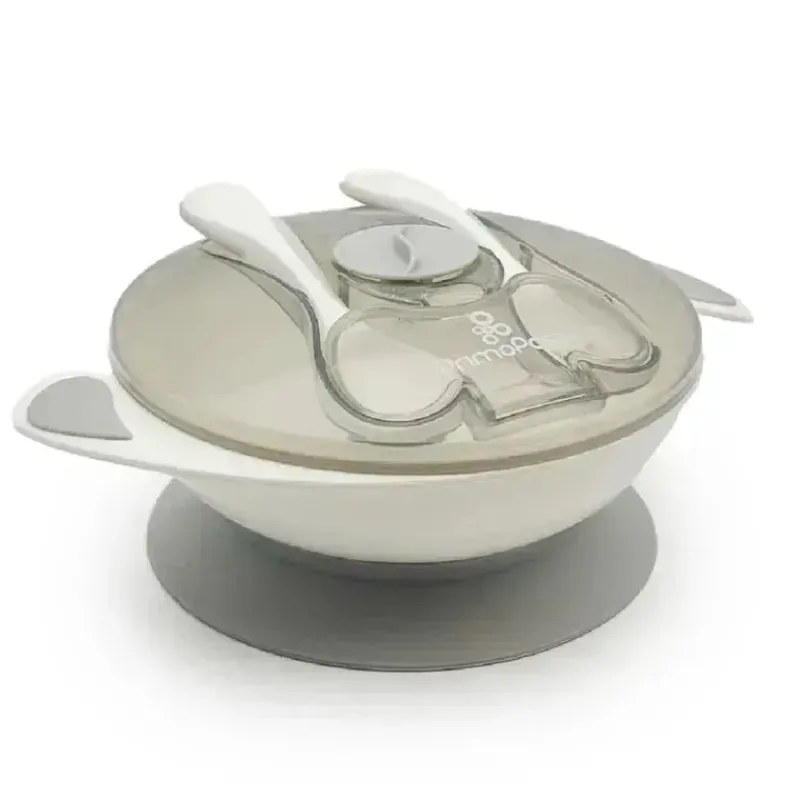 Primo Passi Suction Plates & Bowls|Dishes, Utensils & Food Containers*- Baby Suction Bowl Feeding Set, Grey