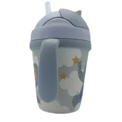 Primo Passi Cool Baby Products|Gifts Up To $25*- Bamboo Fiber Kids Cup With Handle/Straw, Little Elephant