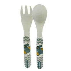 Primo Passi Cool Baby Products|Gifts Up To $25*- Bamboo Fiber Kids Spoon & Fork, Little Elephant