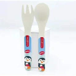 Primo Passi Cool Baby Products|Gifts Up To $25*- Bamboo Fiber Kids Spoon & Fork, Winter Friends