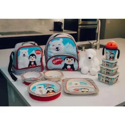 Primo Passi Cool Baby Products|Gifts Up To $25*- Bamboo Fiber Kids Square Bowl, Winter Friends