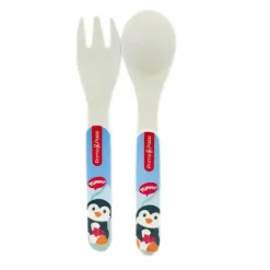 Primo Passi Utensils & Accessories|Dishes, Utensils & Food Containers*- Bamboo Fiber Kids Spoon & Fork - Winter Friends
