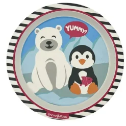Primo Passi Cool Baby Products|Gifts Up To $25*- Bamboo Fiber Kids Suction Winter Friends Plate
