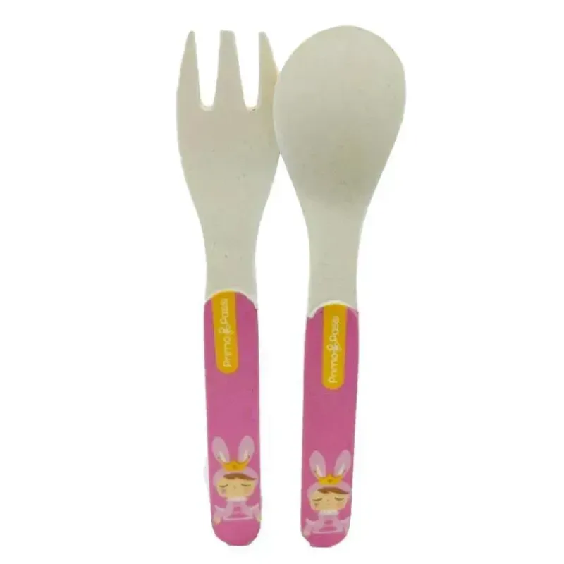 Primo Passi Cool Baby Products|Gifts Up To $25*- Bamboo Fiber Kids Spoon & Fork, Metoo
