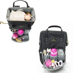 Primo Passi Diaper Backpacks*- Diaper Bag Black Backpack Lucca