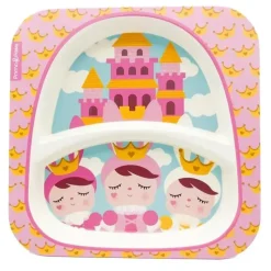 Primo Passi Cool Baby Products|Gifts Up To $25*- Divided Square Bamboo Plate for Kids, Metoo Princess Doll