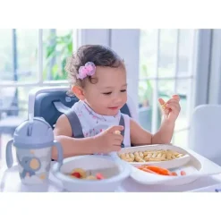 Primo Passi Cool Baby Products|Gifts Up To $25*- Divided Square Bamboo Plate for Kids, Little Elephant