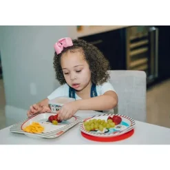 Primo Passi Cool Baby Products|Gifts Up To $25*- Divided Square Bamboo Plate for Kids, Winter Friends