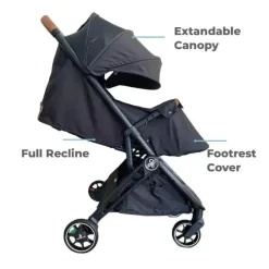 Primo Passi Lightweight Strollers*- Icon Travel Stroller Special Edition, Black