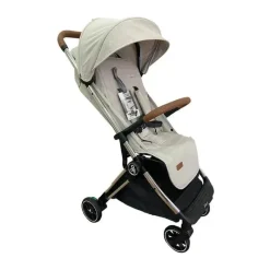 Primo Passi Cool Baby Products|Lightweight Strollers*- Icon Travel Stroller Special Edition, Chrome Frame/Beige