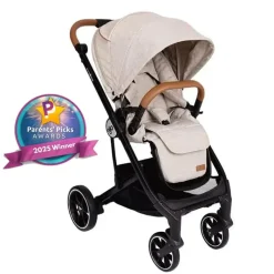 Primo Passi Cool Baby Products|Single Strollers*- Icon V2 Stroller, Newborn to Toddler with Reversible Seat & Compact Fold, Beige Melange