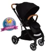 Primo Passi Single Strollers*- Icon V2 Stroller, Newborn to Toddler with Reversible Seat & Compact Fold, All Black