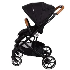 Primo Passi Single Strollers*- Icon V2 Stroller, Newborn to Toddler with Reversible Seat & Compact Fold, All Black