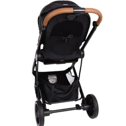 Primo Passi Single Strollers*- Icon V2 Stroller, Newborn to Toddler with Reversible Seat & Compact Fold, All Black