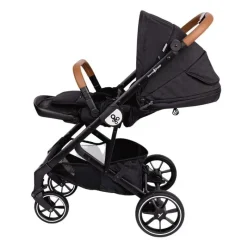 Primo Passi Single Strollers*- Icon V2 Stroller, Newborn to Toddler with Reversible Seat & Compact Fold, All Black