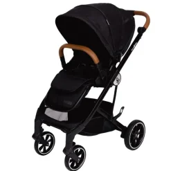 Primo Passi Single Strollers*- Icon V2 Stroller, Newborn to Toddler with Reversible Seat & Compact Fold, All Black