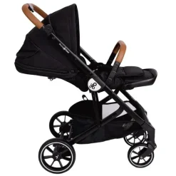 Primo Passi Single Strollers*- Icon V2 Stroller, Newborn to Toddler with Reversible Seat & Compact Fold, All Black