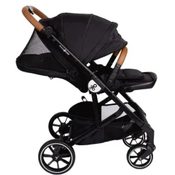 Primo Passi Single Strollers*- Icon V2 Stroller, Newborn to Toddler with Reversible Seat & Compact Fold, All Black