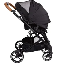Primo Passi Single Strollers*- Icon V2 Stroller, Newborn to Toddler with Reversible Seat & Compact Fold, All Black